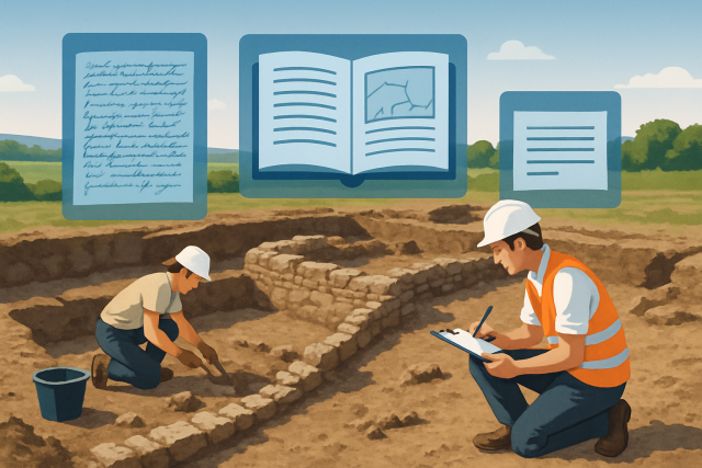 Comprendre les documents d'archéologie française aujourd'hui