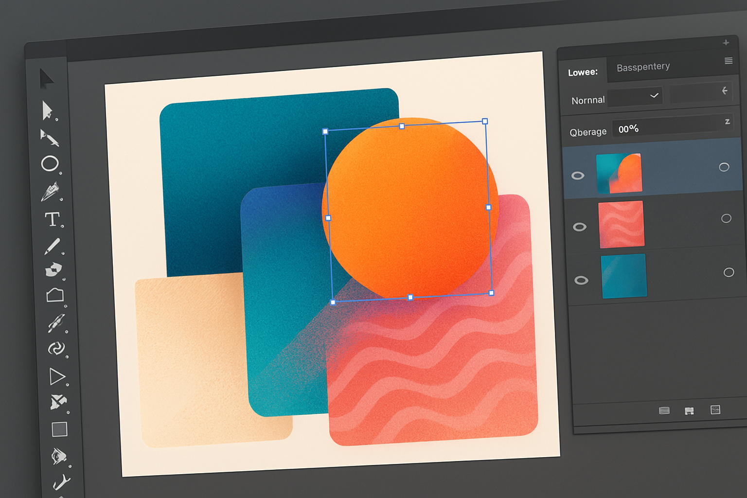 Personnalisation avancée des trames avec dégradés, transparences et effets graphiques dans Illustrator.
