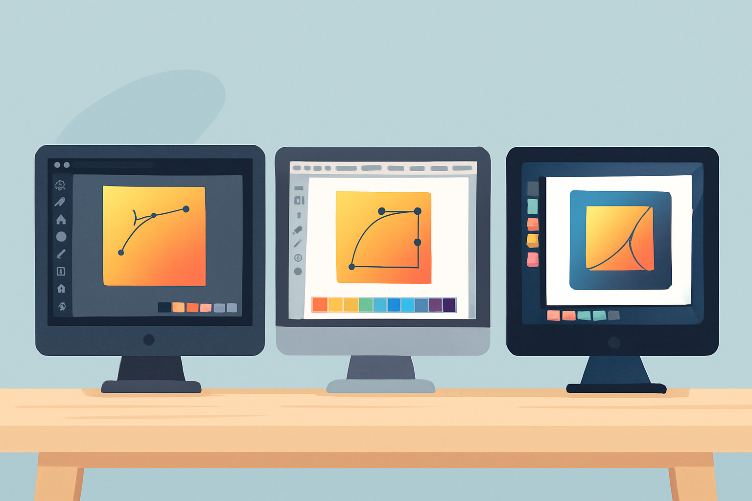 Interfaces des logiciels alternatifs capables d