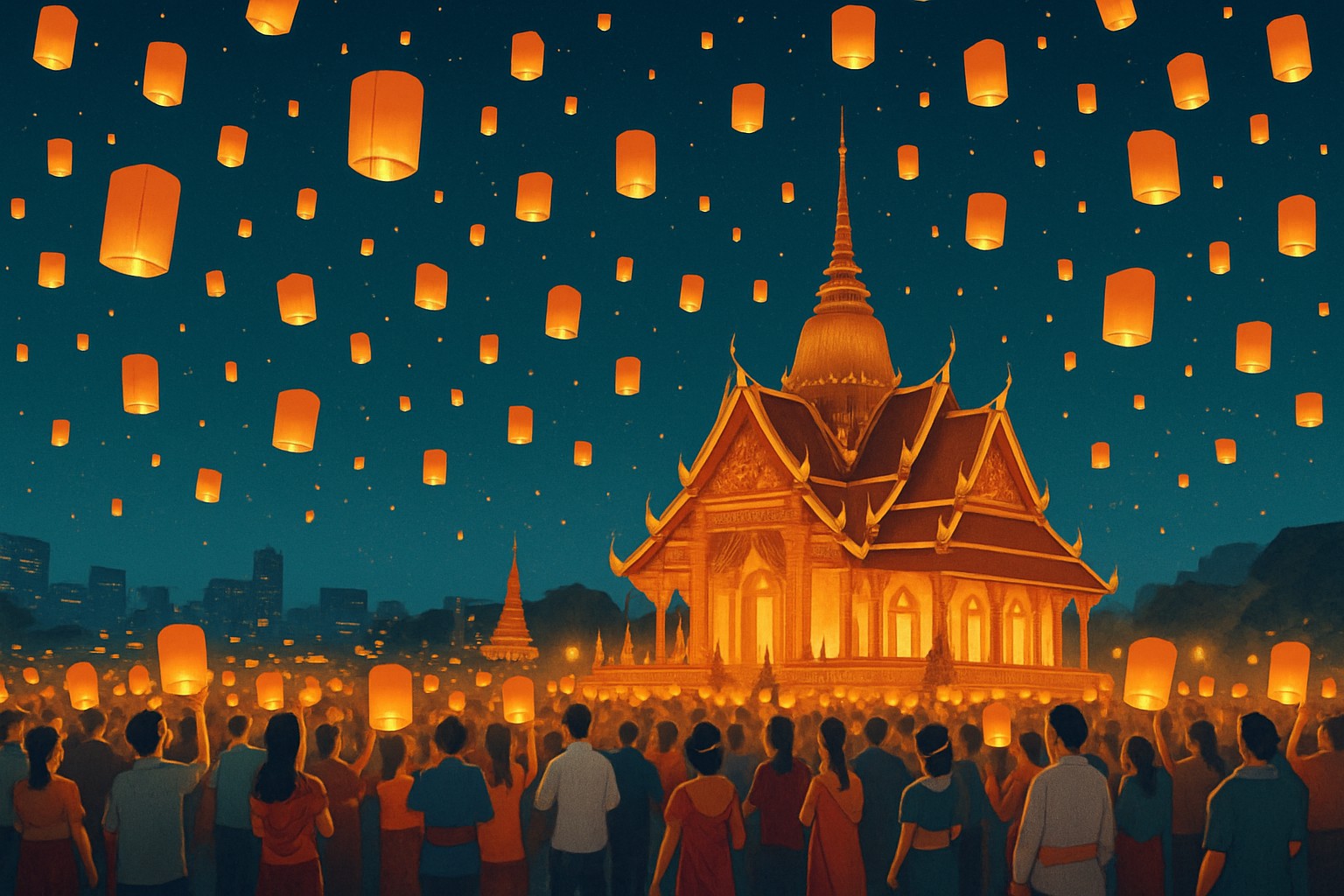 Fête des lumières en Thailande - dates et traditions