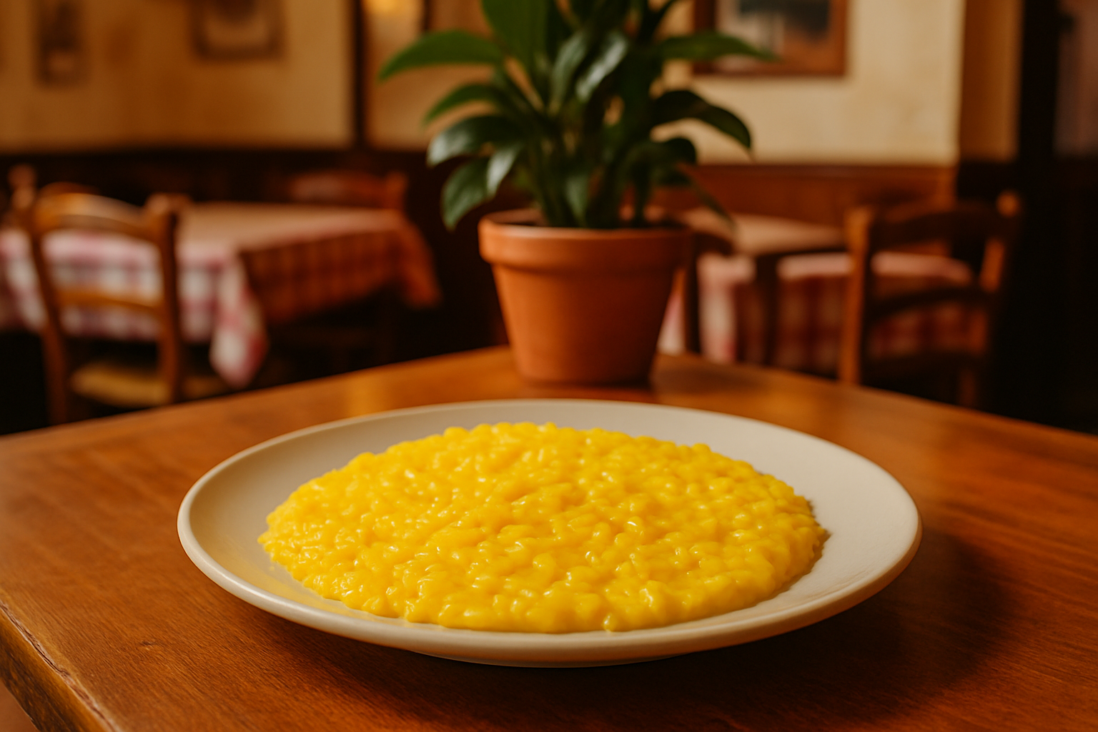 Photo d’un plat typique milanais abordable et savoureux pris dans une trattoria locale