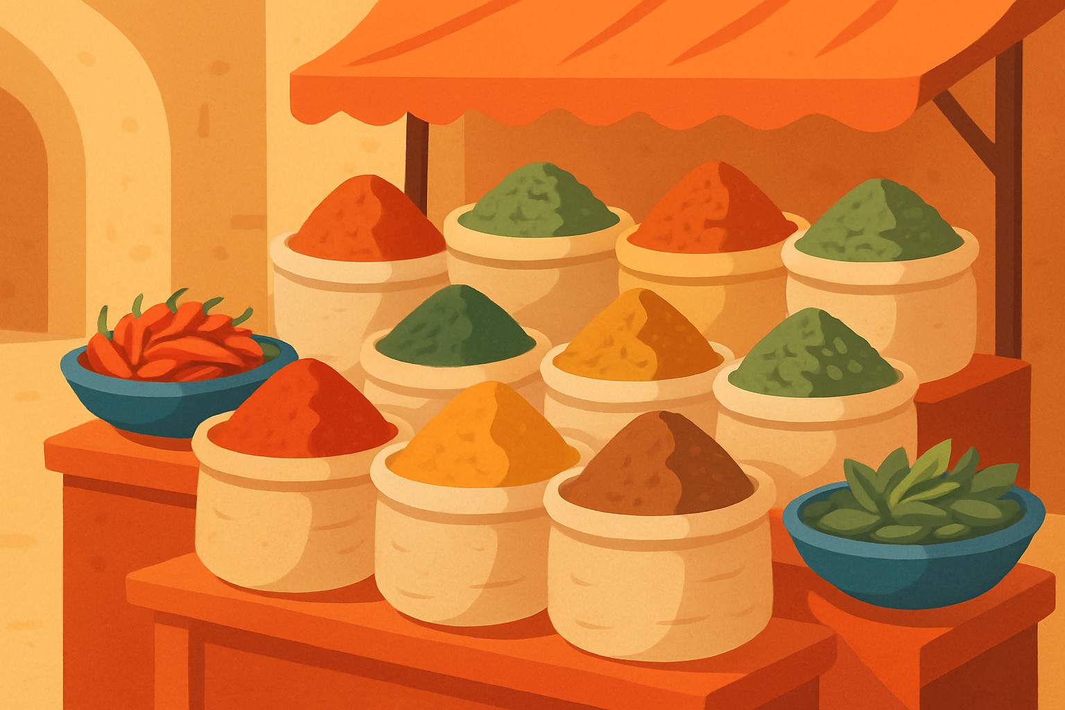 Épices tunisienne pour cuisiner authentique
