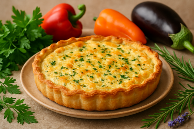 Recette tarte salée à la brousse maison