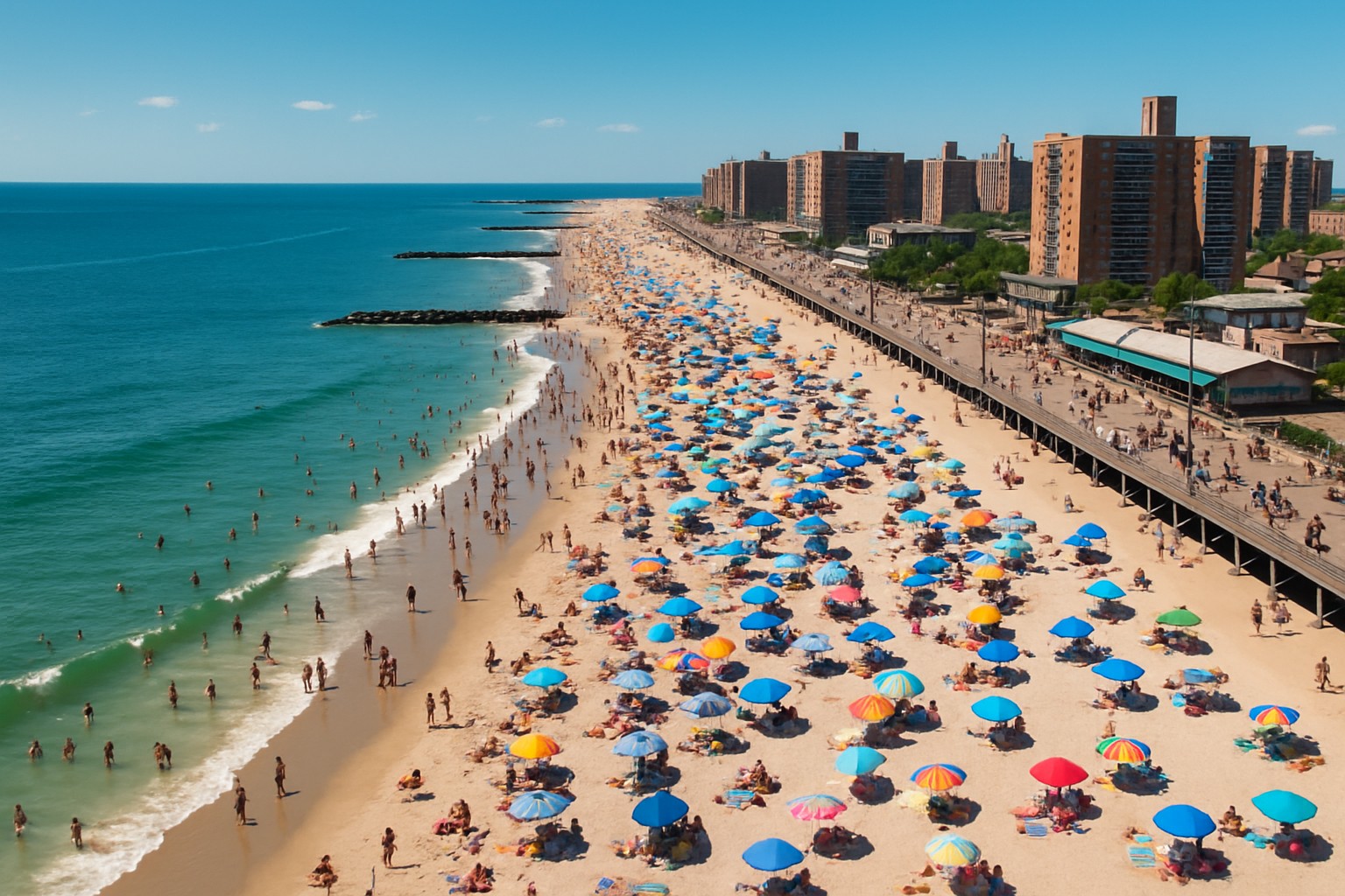 Plage de New York où se baigner selon les saisons