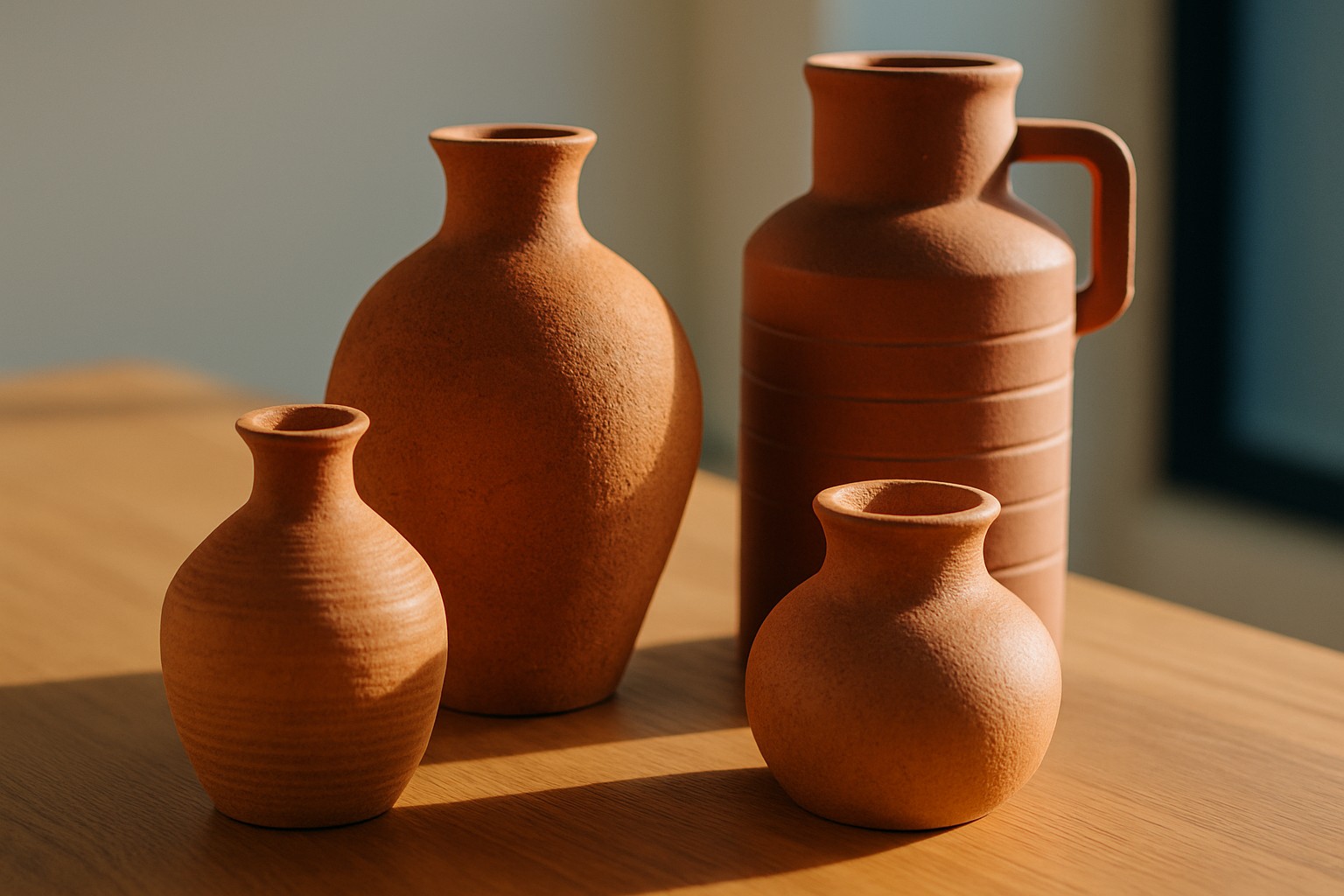 Vases en terre cuite artisanaux ou industriels